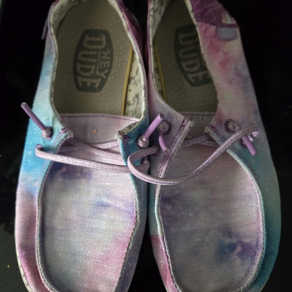 Hey Dude Kids Sneakers - Purple and Blue